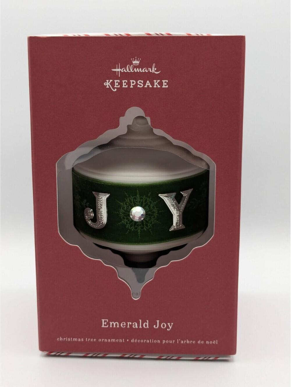 Hallmark Keepsake Emerald Joy 2015 Limited Edition Porcelain and Fabric Ornament
